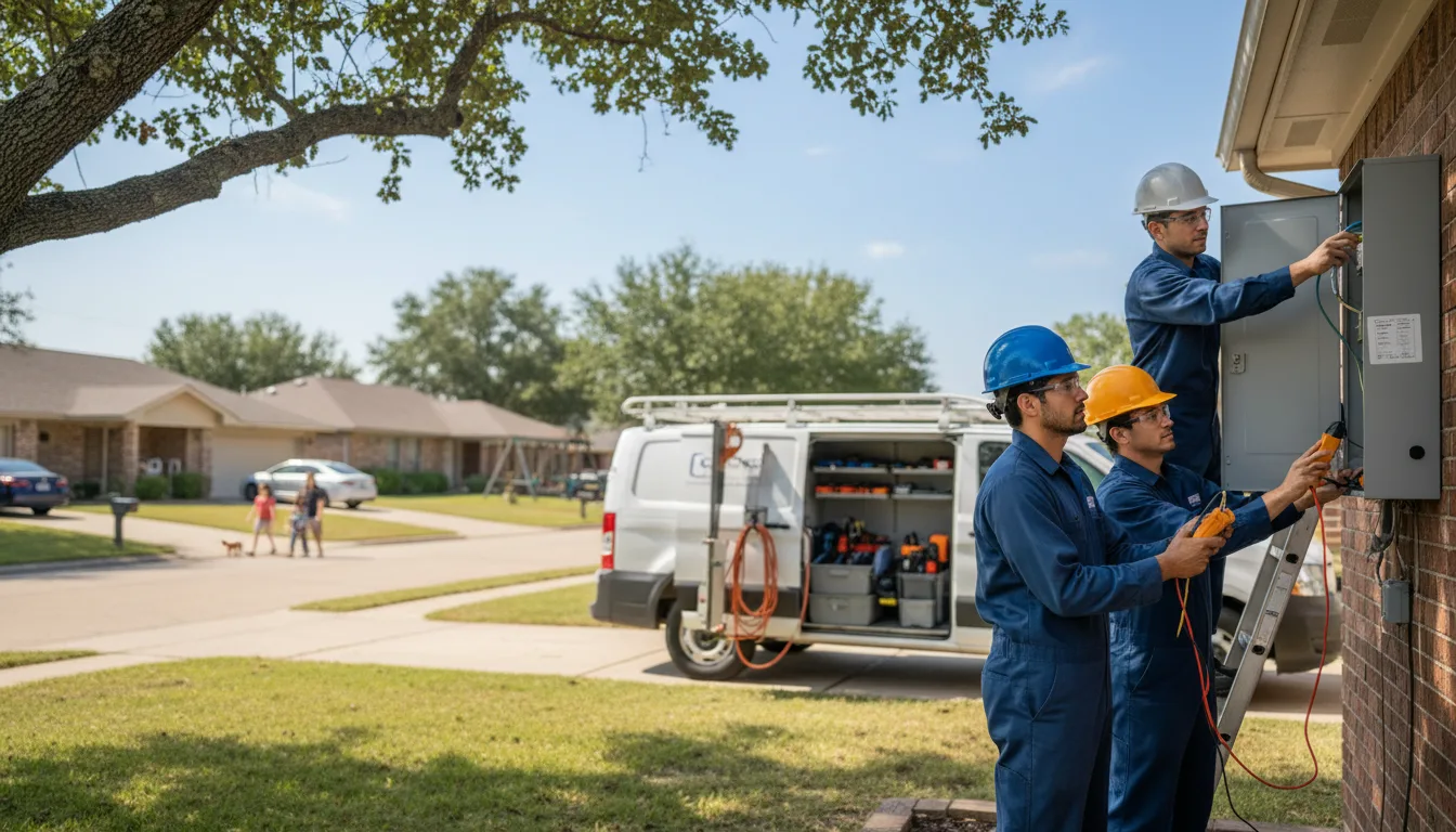Certified electrician providing emergency electrical services in Elsie, NE